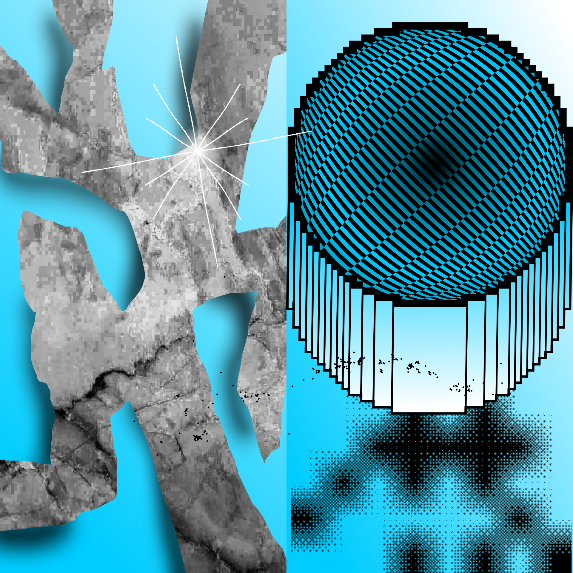 Paz - Brain Spectre graphic for Dj mix and links to mixcloud
